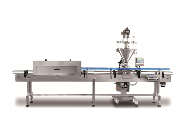 Automatic linear powder bottle production line